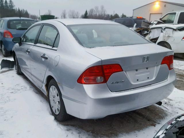 2HGFA16336H001633 - 2006 HONDA CIVIC DX V SILVER photo 3