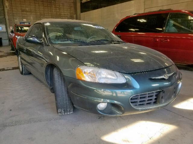 1C3EL55T23N575774 - 2003 CHRYSLER SEBRING LX GREEN photo 1