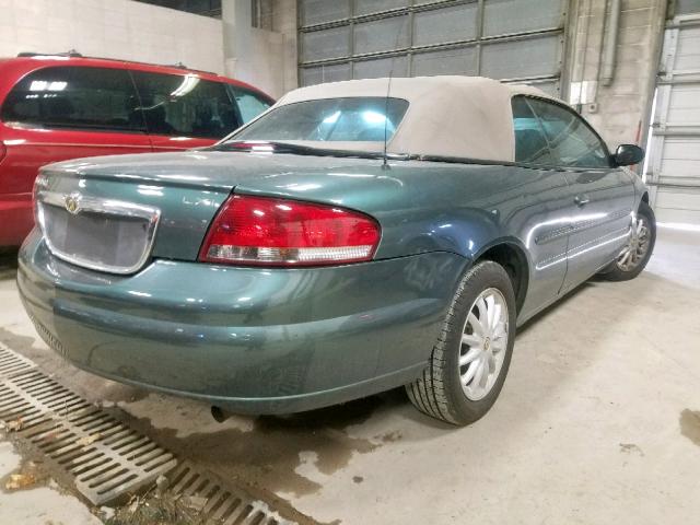 1C3EL55T23N575774 - 2003 CHRYSLER SEBRING LX GREEN photo 3