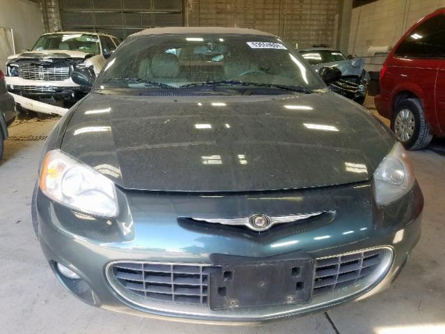 1C3EL55T23N575774 - 2003 CHRYSLER SEBRING LX GREEN photo 9