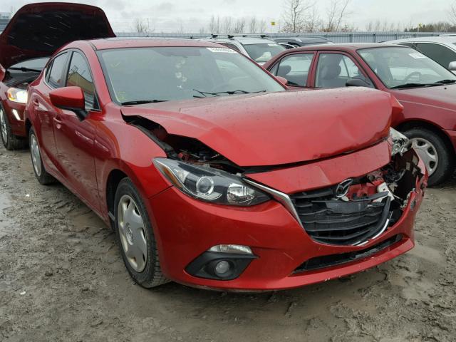 JM1BM1V76E1133520 - 2014 MAZDA 3 TOURING RED photo 1