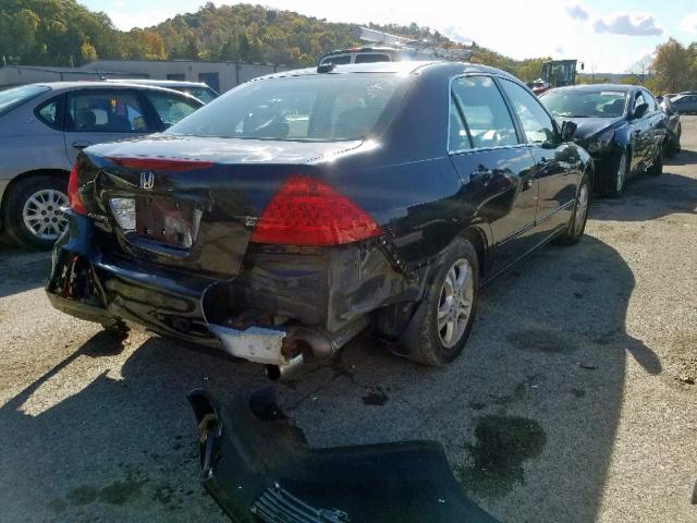 1HGCM56877A099000 - 2007 HONDA ACCORD EX BLACK photo 4