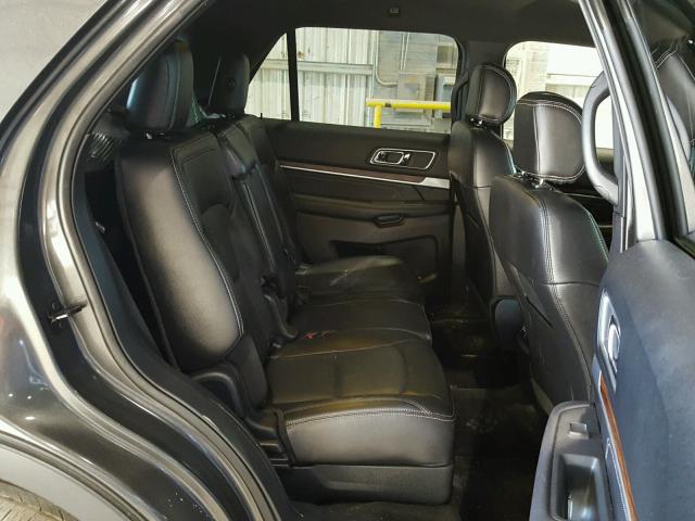 1FM5K8F89HGA18314 - 2017 FORD EXPLORER L GRAY photo 6