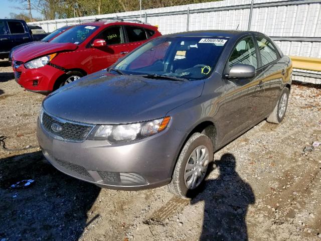 KNAFU4A2XC5613110 - 2012 KIA FORTE EX GRAY photo 2