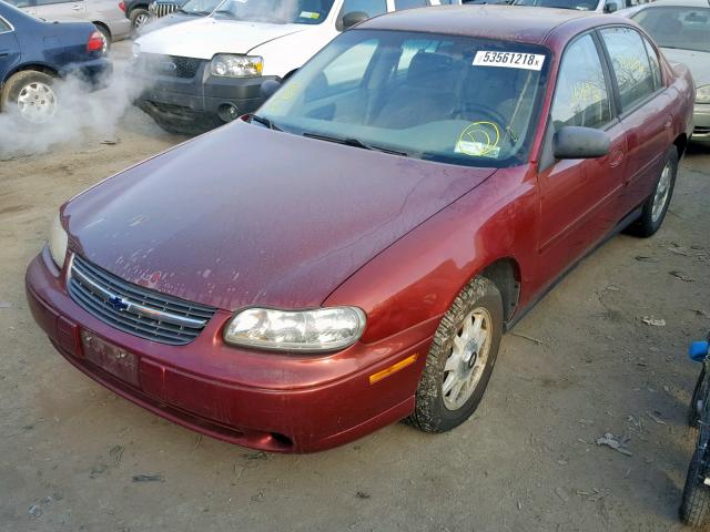 1G1ND52J82M675015 - 2002 CHEVROLET MALIBU MAROON photo 2