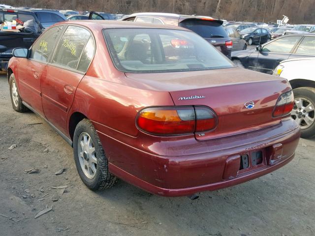 1G1ND52J82M675015 - 2002 CHEVROLET MALIBU MAROON photo 3