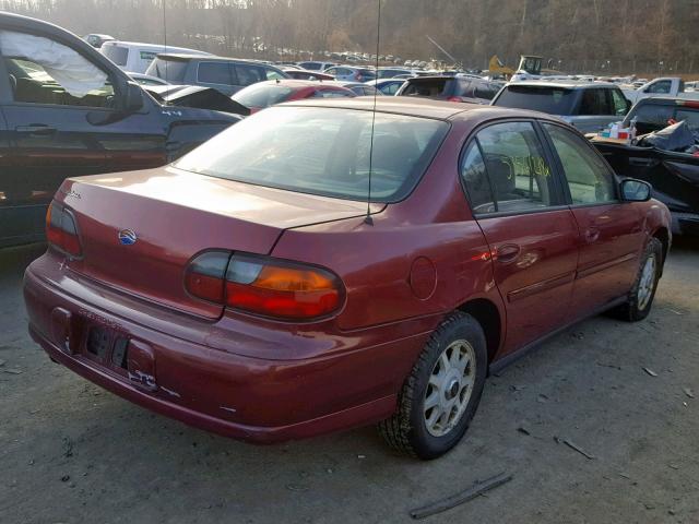 1G1ND52J82M675015 - 2002 CHEVROLET MALIBU MAROON photo 4