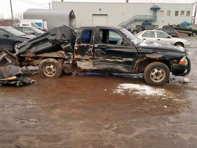 1B7GL22X0YS662883 - 2000 DODGE DAKOTA BLACK photo 9