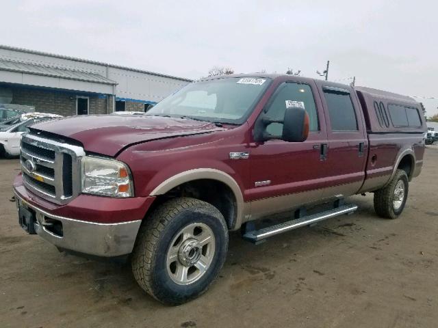 1FTWW31P16EB44982 - 2006 FORD F350 SRW S RED photo 2