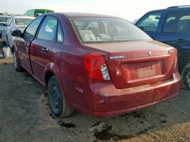 KL5JD56ZX6K362934 - 2006 SUZUKI FORENZA RED photo 3