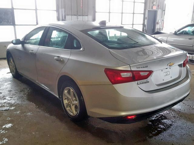 1G1ZB5STXGF301431 - 2016 CHEVROLET MALIBU LS Gümüş foto 3