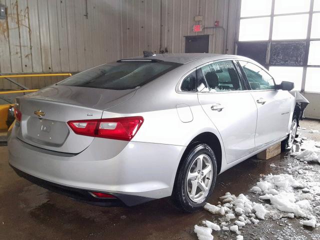 1G1ZB5STXGF301431 - 2016 CHEVROLET MALIBU LS Gümüş foto 4