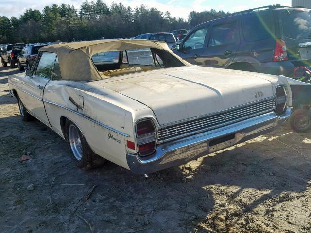 8U57Y107374 - 1968 FORD GALAXIE500 CREAM photo 3