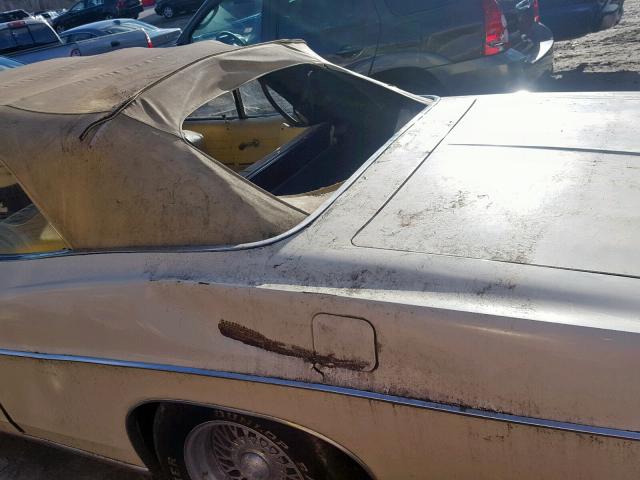 8U57Y107374 - 1968 FORD GALAXIE500 CREAM photo 9