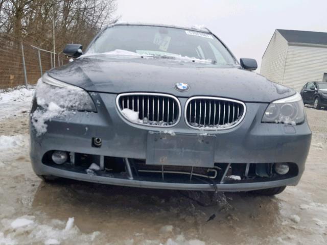 WBANN73567CN04095 - 2007 BMW 530 XIT GRAY photo 9