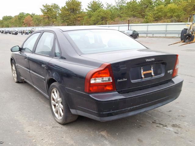 YV1TS91D121263196 - 2002 VOLVO S80 T6 TUR BLACK photo 3