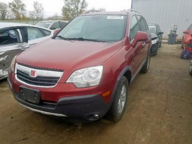 3GSCL33P78S704414 - 2008 SATURN VUE XE RED photo 2