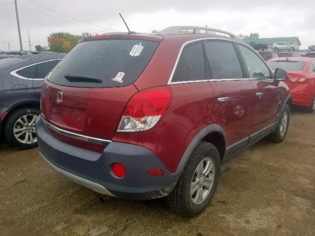 3GSCL33P78S704414 - 2008 SATURN VUE XE RED photo 4