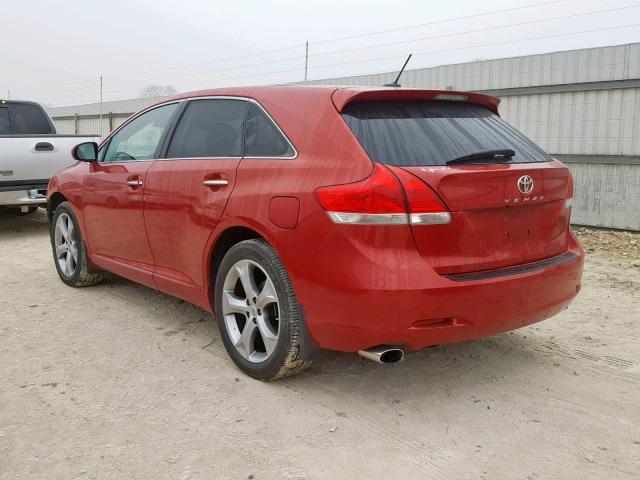 4T3ZK11A59U009364 - 2009 TOYOTA VENZA BASE RED photo 3