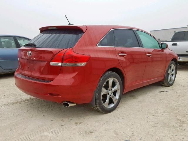 4T3ZK11A59U009364 - 2009 TOYOTA VENZA BASE RED photo 4