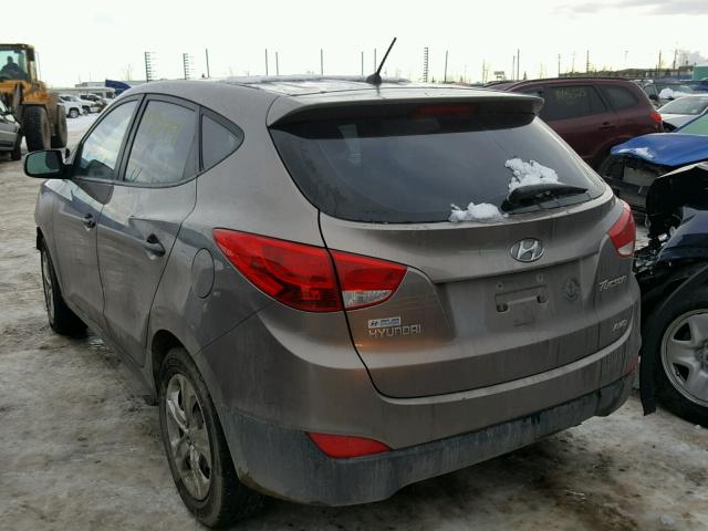 KM8JTCACXDU735438 - 2013 HYUNDAI TUCSON GL GRAY photo 3