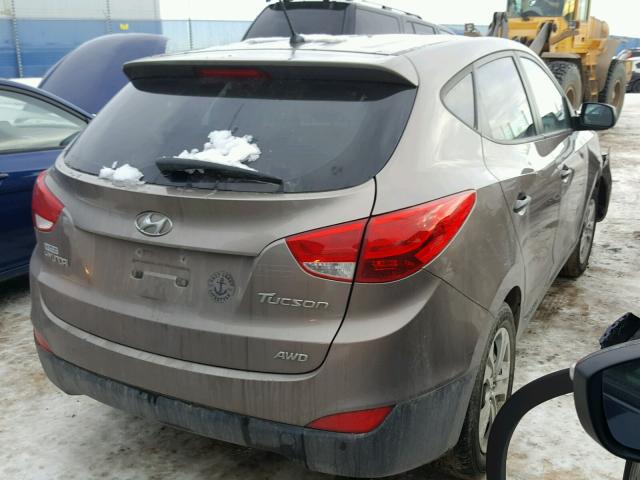 KM8JTCACXDU735438 - 2013 HYUNDAI TUCSON GL GRAY photo 4