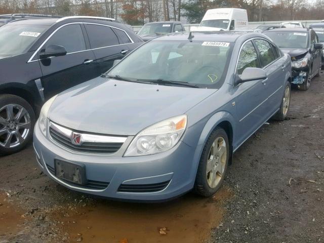 1G8ZS57B38F183614 - 2008 SATURN AURA XE BLUE photo 2