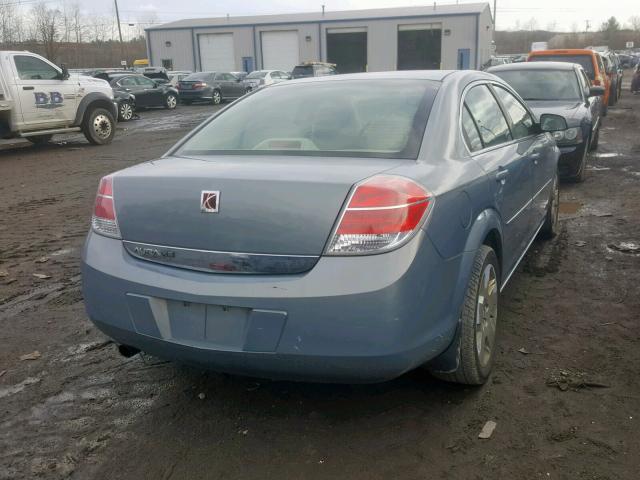 1G8ZS57B38F183614 - 2008 SATURN AURA XE BLUE photo 4