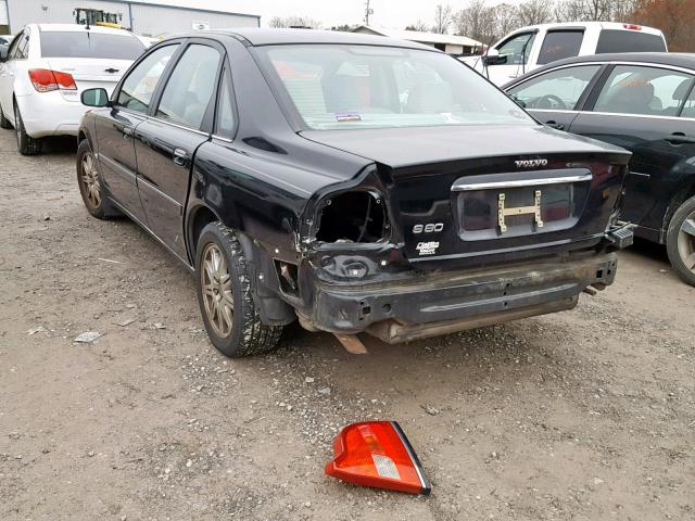 YV1TS592X51391050 - 2005 VOLVO S80 2.5T BLACK photo 3