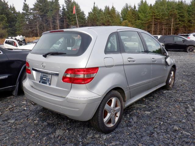 WDDFH33X47J160647 - 2007 MERCEDES-BENZ B200 SILVER photo 4