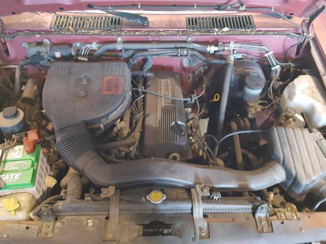 1N6SD16S5LC399242 - 1990 NISSAN D21 KING C RED photo 7