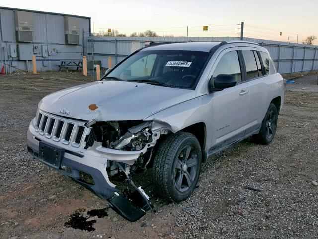 1J4NF1FB6BD169867 - 2011 JEEP COMPASS SP SILVER photo 2