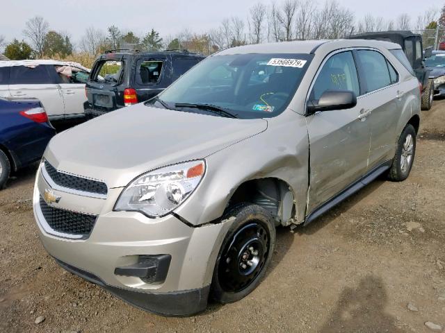 2GNALAEK4F1160737 - 2015 CHEVROLET EQUINOX LS BEIGE photo 2