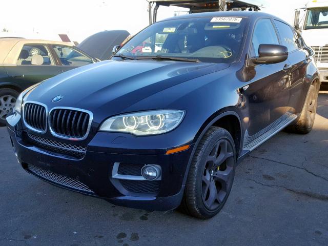 5UXFG2C54E0C44512 - 2014 BMW X6 XDRIVE3 BLACK photo 2