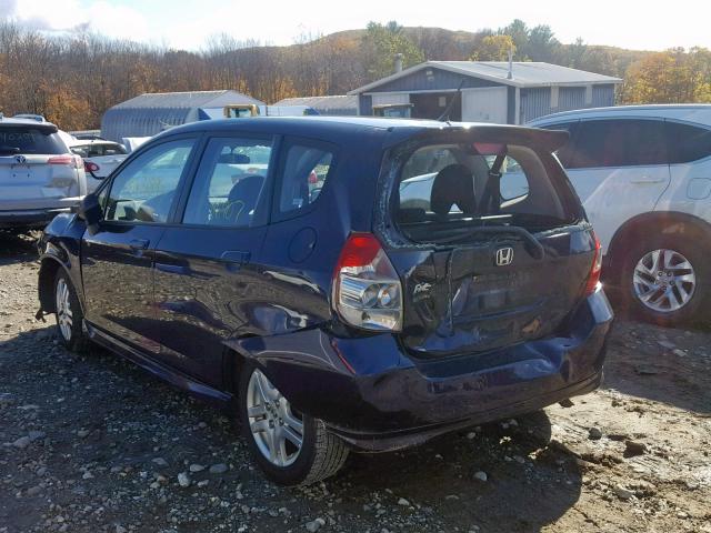 JHMGD38648S026449 - 2008 HONDA FIT SPORT PURPLE photo 3