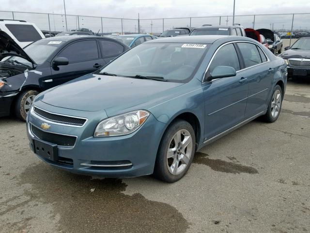 1G1ZH57B79F236720 - 2009 CHEVROLET MALIBU 1LT TEAL photo 2