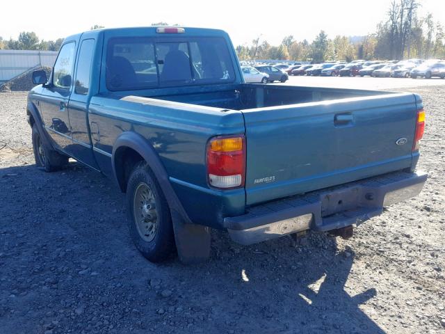 1FTZR15X5WTA73056 - 1998 FORD RANGER SUP GREEN photo 3