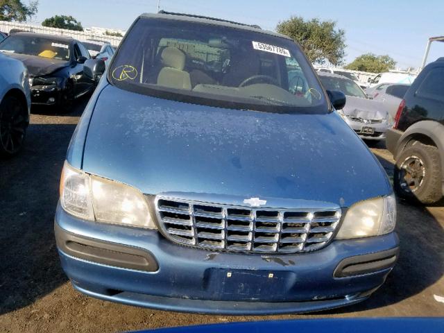 1GNDX03E5YD297573 - 2000 CHEVROLET VENTURE BLUE photo 10