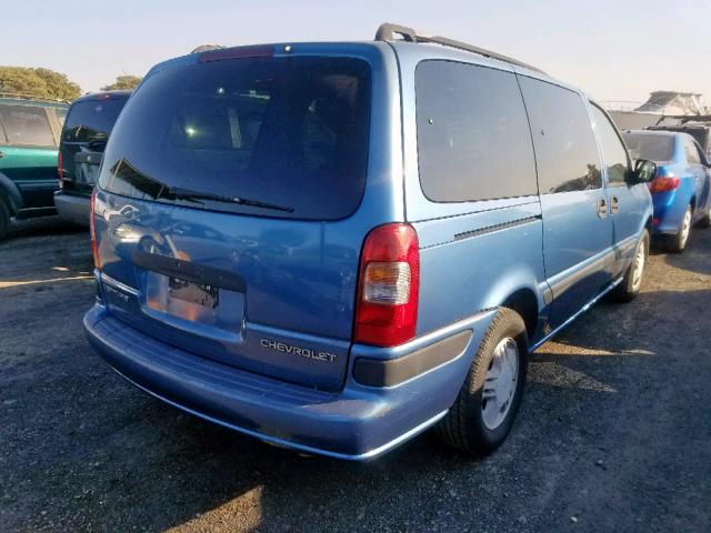 1GNDX03E5YD297573 - 2000 CHEVROLET VENTURE BLUE photo 4