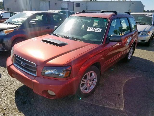 JF1SG69604H764989 - 2004 SUBARU FORESTER 2 MAROON photo 2