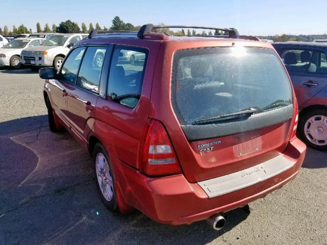 JF1SG69604H764989 - 2004 SUBARU FORESTER 2 MAROON photo 3