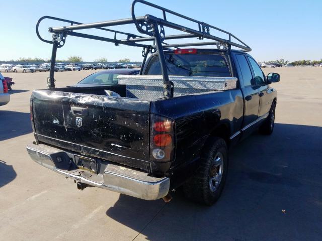 3D7KR28DX5G712364 - 2005 DODGE RAM 2500 S Սև լուսանկար 4