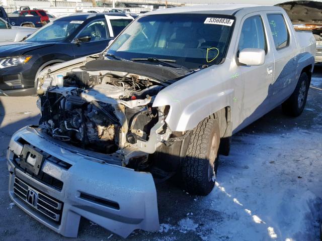 2HJYK16576H500145 - 2006 HONDA RIDGELINE SILVER photo 2