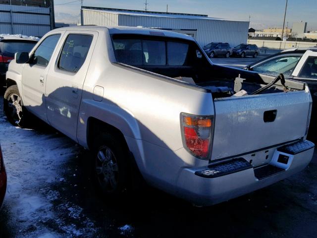 2HJYK16576H500145 - 2006 HONDA RIDGELINE SILVER photo 3