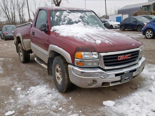 1GTEK14VX4Z329589 - 2004 GMC NEW SIERRA BURGUNDY photo 1