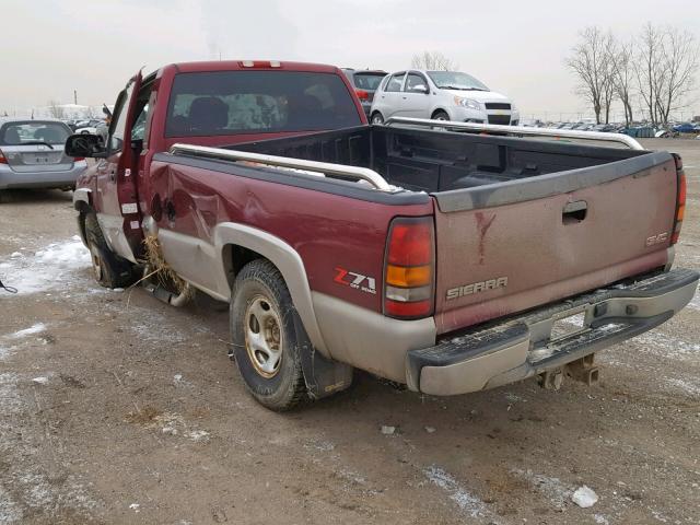 1GTEK14VX4Z329589 - 2004 GMC NEW SIERRA BURGUNDY photo 3