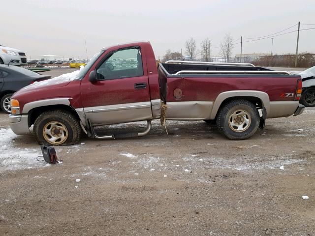 1GTEK14VX4Z329589 - 2004 GMC NEW SIERRA BURGUNDY photo 9