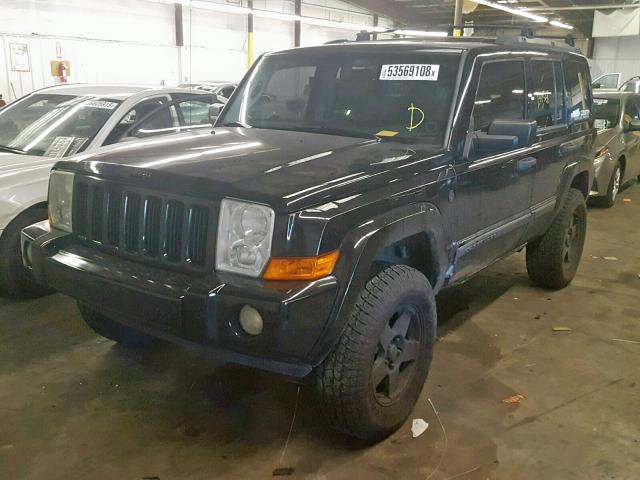 1J8HG48N66C188755 - 2006 JEEP COMMANDER BLACK photo 2