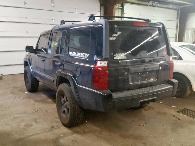 1J8HG48N66C188755 - 2006 JEEP COMMANDER BLACK photo 3