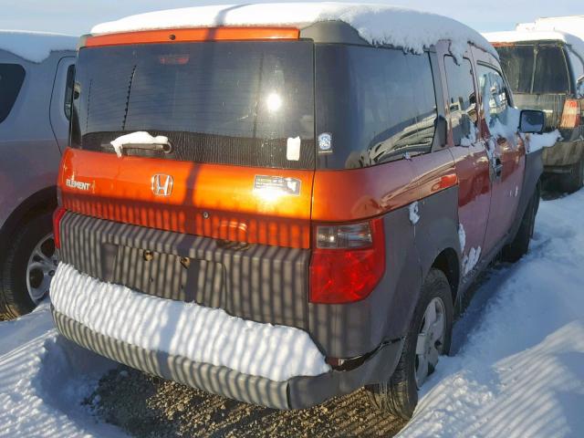 5J6YH18513L800580 - 2003 HONDA ELEMENT EX RED photo 4